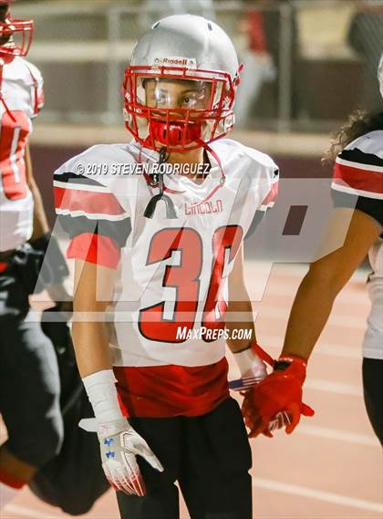 Thumbnail 2 in Lincoln vs Edison (CIF SJS Round 1 Playoff) photogallery.