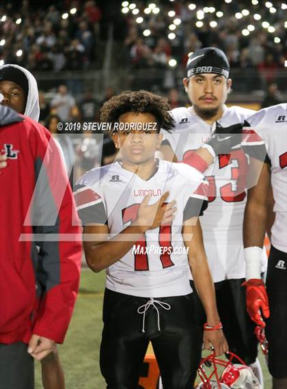 Thumbnail 2 in Lincoln vs Edison (CIF SJS Round 1 Playoff) photogallery.
