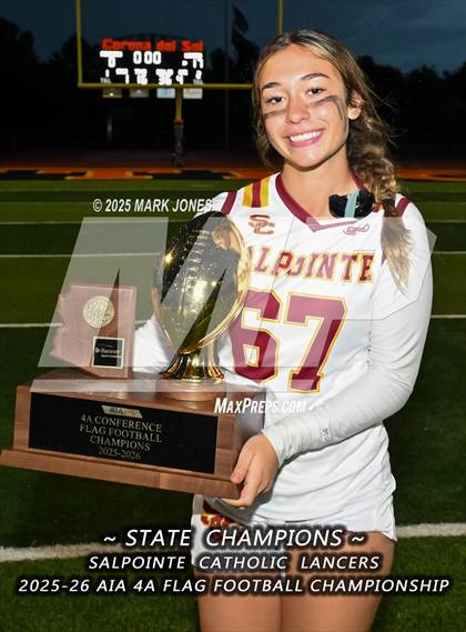 Thumbnail 1 in Salpointe Catholic vs. Eastmark (AIA 4A Final - Awards) photogallery.