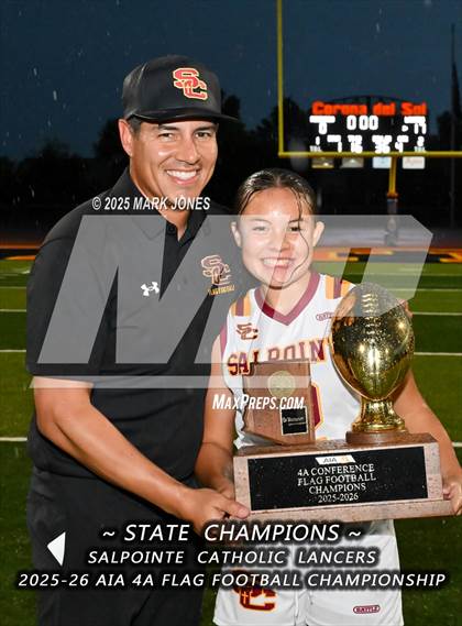 Thumbnail 3 in Salpointe Catholic vs. Eastmark (AIA 4A Final - Awards) photogallery.