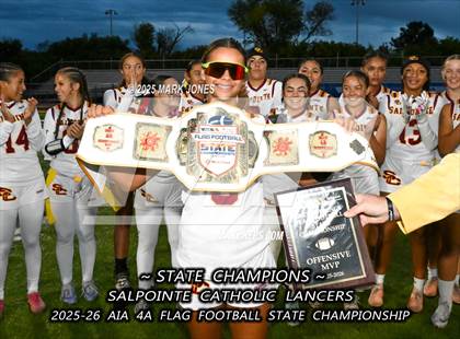 Thumbnail 2 in Salpointe Catholic vs. Eastmark (AIA 4A Final - Awards) photogallery.