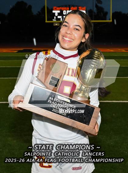 Thumbnail 2 in Salpointe Catholic vs. Eastmark (AIA 4A Final - Awards) photogallery.
