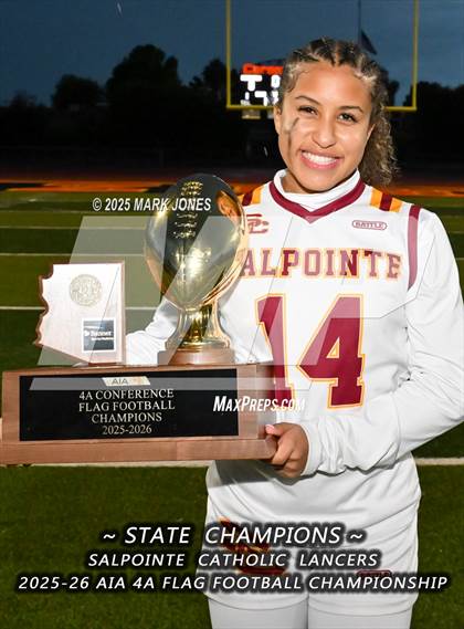 Thumbnail 3 in Salpointe Catholic vs. Eastmark (AIA 4A Final - Awards) photogallery.