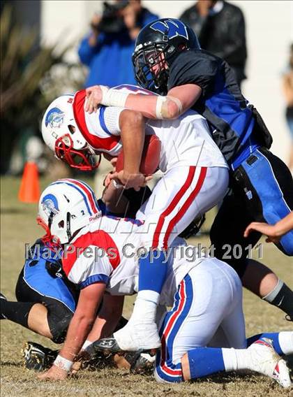 Thumbnail 3 in Faith Baptist @ Windward (CIF SS D1 8-Man Playoffs) photogallery.