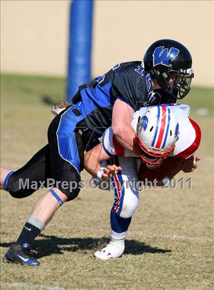Thumbnail 3 in Faith Baptist @ Windward (CIF SS D1 8-Man Playoffs) photogallery.