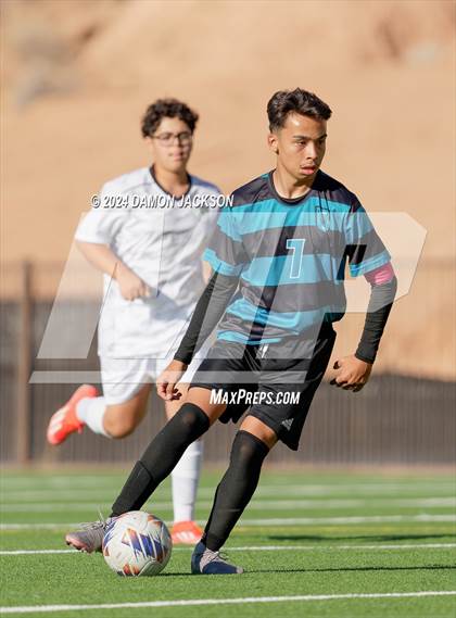 Thumbnail 3 in Somerset Sky Pointe vs Virgin Valley (JV Team Bulldog Invitational) photogallery.