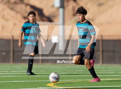 Thumbnail 3 in Somerset Sky Pointe vs Virgin Valley (JV Team Bulldog Invitational) photogallery.