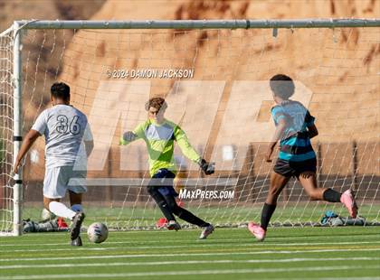 Thumbnail 3 in Somerset Sky Pointe vs Virgin Valley (JV Team Bulldog Invitational) photogallery.