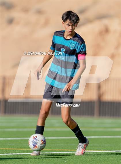 Thumbnail 2 in Somerset Sky Pointe vs Virgin Valley (JV Team Bulldog Invitational) photogallery.