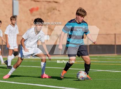 Thumbnail 3 in Somerset Sky Pointe vs Virgin Valley (JV Team Bulldog Invitational) photogallery.