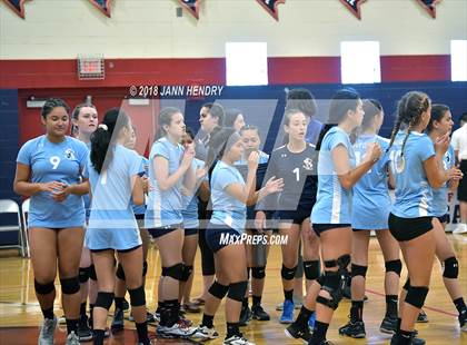 Thumbnail 2 in Cathedral Catholic vs. St. Lucy's (Durango Fall Classic) photogallery.