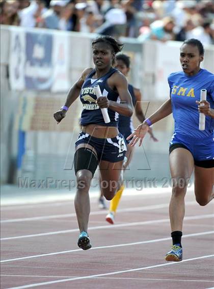 Thumbnail 3 in CIF State Championships (Girls 4x100 Relay - Preliminaries) photogallery.