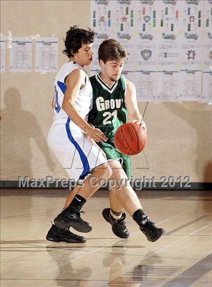 Thumbnail 3 in JV: Grove vs Central (MaxPreps Holiday Classic) photogallery.