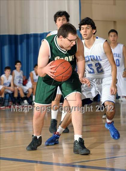Thumbnail 1 in JV: Grove vs Central (MaxPreps Holiday Classic) photogallery.