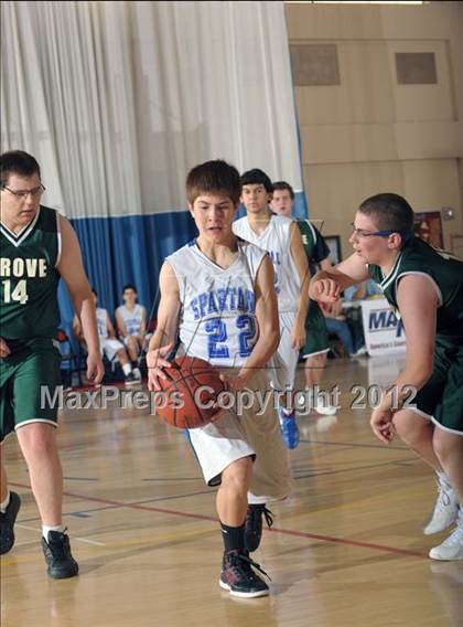 Thumbnail 1 in JV: Grove vs Central (MaxPreps Holiday Classic) photogallery.