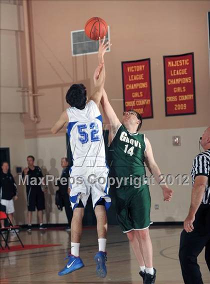 Thumbnail 1 in JV: Grove vs Central (MaxPreps Holiday Classic) photogallery.