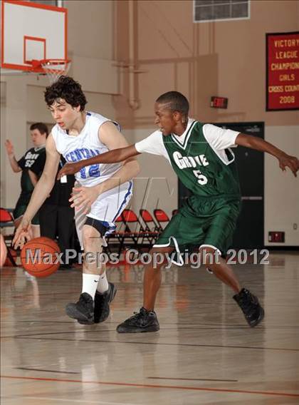 Thumbnail 2 in JV: Grove vs Central (MaxPreps Holiday Classic) photogallery.