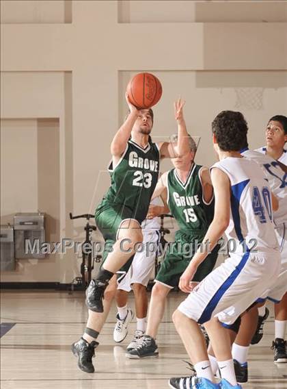 Thumbnail 1 in JV: Grove vs Central (MaxPreps Holiday Classic) photogallery.