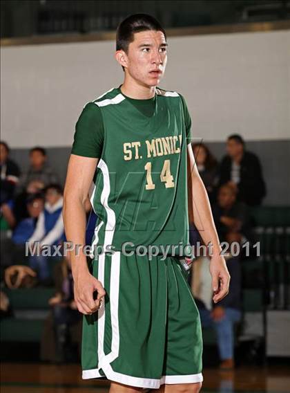 Thumbnail 1 in St. Genevieve vs. St. Monica (Tip-Off Classic) photogallery.