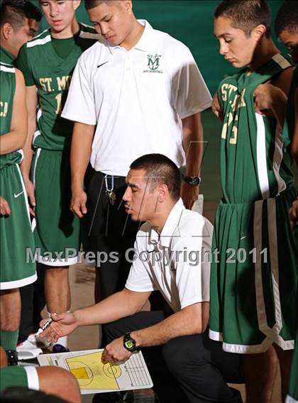 Thumbnail 3 in St. Genevieve vs. St. Monica (Tip-Off Classic) photogallery.