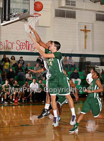 Thumbnail 1 in St. Genevieve vs. St. Monica (Tip-Off Classic) photogallery.