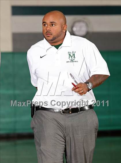 Thumbnail 1 in St. Genevieve vs. St. Monica (Tip-Off Classic) photogallery.