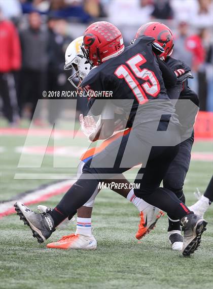 Thumbnail 3 in East St. Louis @ Glenbard East (IHSA Class 7A 2nd Round Playoff) photogallery.