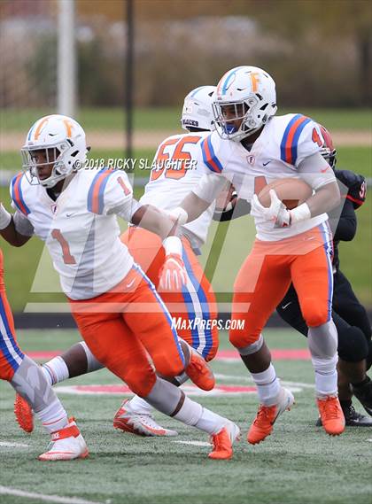 Thumbnail 1 in East St. Louis @ Glenbard East (IHSA Class 7A 2nd Round Playoff) photogallery.