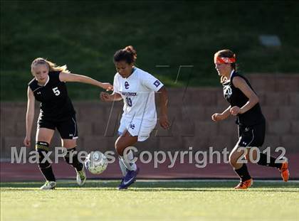Thumbnail 2 in Cherry Creek vs. Prairie View (CHSAA Girls State Soccer Tournament) photogallery.
