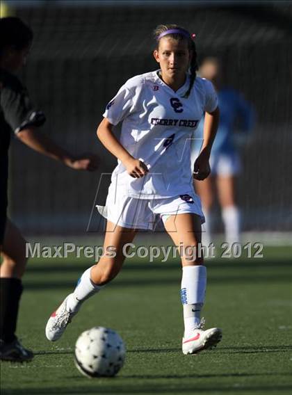 Thumbnail 3 in Cherry Creek vs. Prairie View (CHSAA Girls State Soccer Tournament) photogallery.