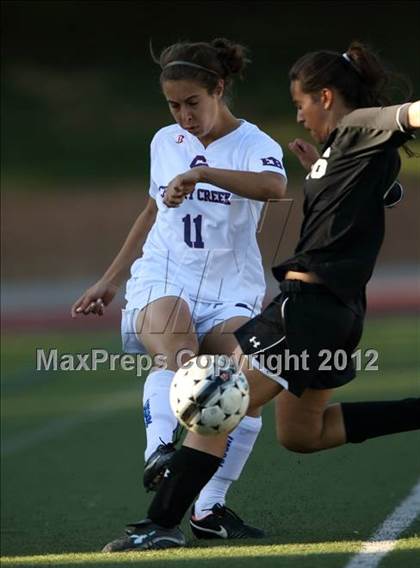 Thumbnail 2 in Cherry Creek vs. Prairie View (CHSAA Girls State Soccer Tournament) photogallery.