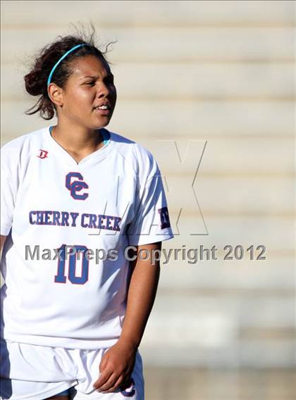 Thumbnail 3 in Cherry Creek vs. Prairie View (CHSAA Girls State Soccer Tournament) photogallery.