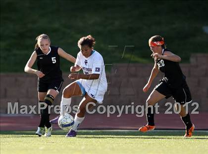 Thumbnail 3 in Cherry Creek vs. Prairie View (CHSAA Girls State Soccer Tournament) photogallery.