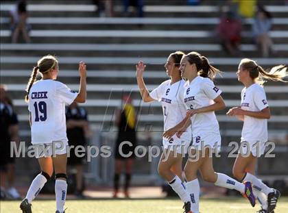 Thumbnail 2 in Cherry Creek vs. Prairie View (CHSAA Girls State Soccer Tournament) photogallery.