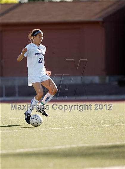 Thumbnail 3 in Cherry Creek vs. Prairie View (CHSAA Girls State Soccer Tournament) photogallery.