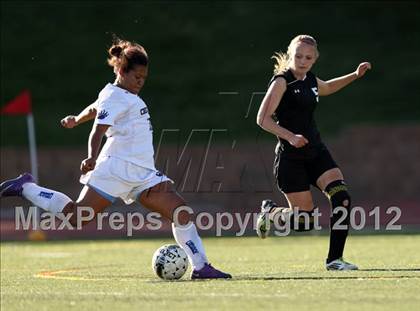 Thumbnail 3 in Cherry Creek vs. Prairie View (CHSAA Girls State Soccer Tournament) photogallery.