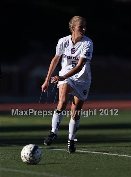 Thumbnail 2 in Cherry Creek vs. Prairie View (CHSAA Girls State Soccer Tournament) photogallery.