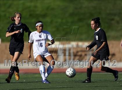 Thumbnail 3 in Cherry Creek vs. Prairie View (CHSAA Girls State Soccer Tournament) photogallery.