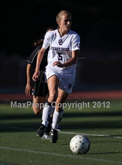 Thumbnail 2 in Cherry Creek vs. Prairie View (CHSAA Girls State Soccer Tournament) photogallery.