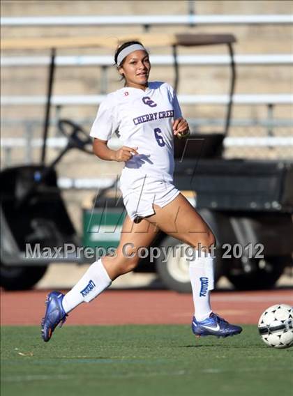 Thumbnail 1 in Cherry Creek vs. Prairie View (CHSAA Girls State Soccer Tournament) photogallery.