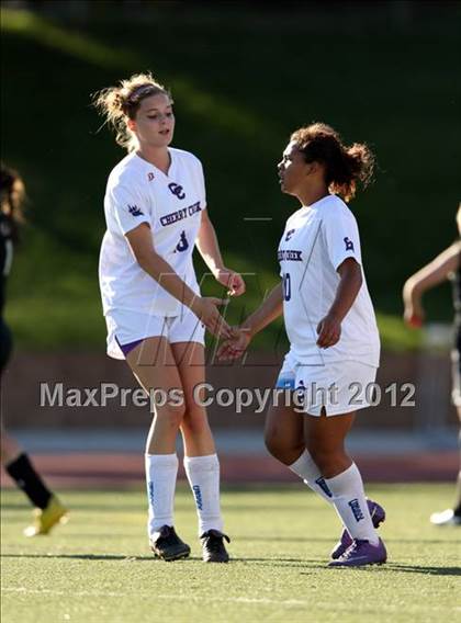 Thumbnail 1 in Cherry Creek vs. Prairie View (CHSAA Girls State Soccer Tournament) photogallery.