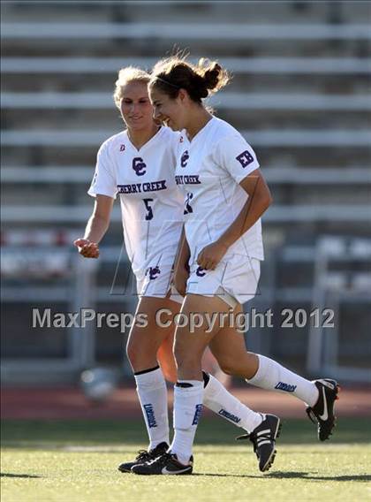 Thumbnail 2 in Cherry Creek vs. Prairie View (CHSAA Girls State Soccer Tournament) photogallery.
