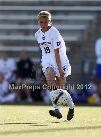Thumbnail 2 in Cherry Creek vs. Prairie View (CHSAA Girls State Soccer Tournament) photogallery.