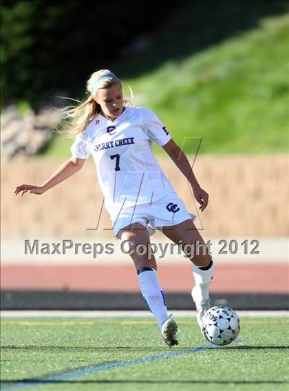 Thumbnail 2 in Cherry Creek vs. Prairie View (CHSAA Girls State Soccer Tournament) photogallery.