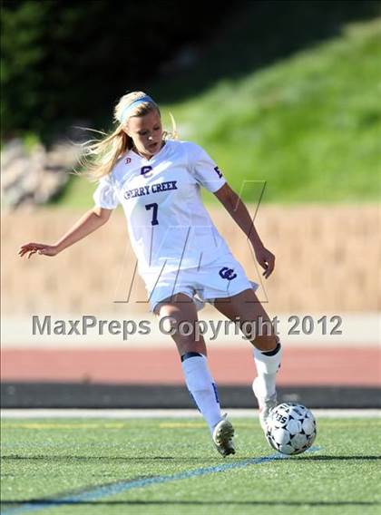 Thumbnail 2 in Cherry Creek vs. Prairie View (CHSAA Girls State Soccer Tournament) photogallery.