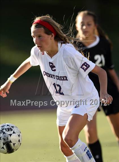 Thumbnail 3 in Cherry Creek vs. Prairie View (CHSAA Girls State Soccer Tournament) photogallery.