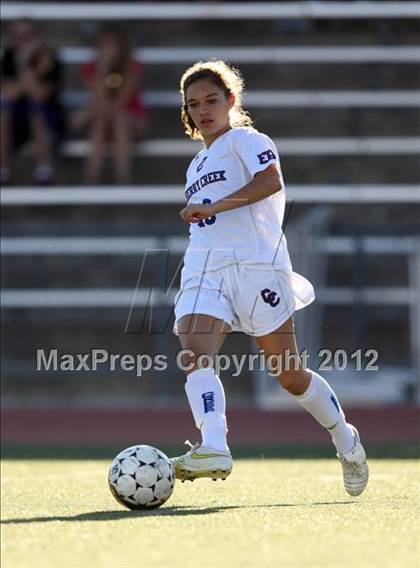 Thumbnail 3 in Cherry Creek vs. Prairie View (CHSAA Girls State Soccer Tournament) photogallery.
