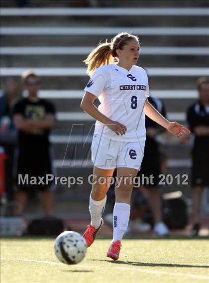 Thumbnail 3 in Cherry Creek vs. Prairie View (CHSAA Girls State Soccer Tournament) photogallery.