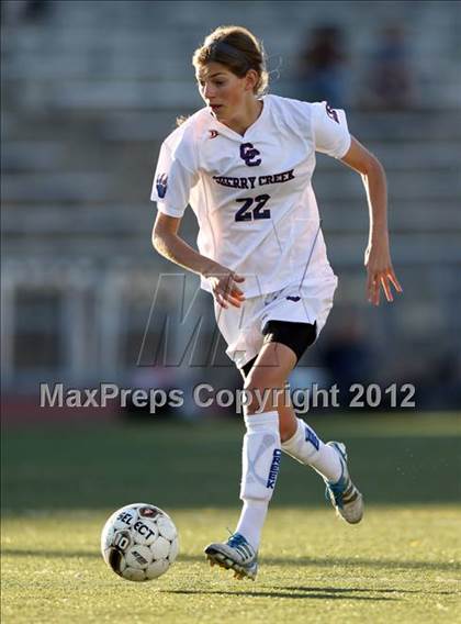 Thumbnail 3 in Cherry Creek vs. Prairie View (CHSAA Girls State Soccer Tournament) photogallery.