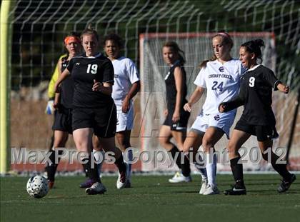 Thumbnail 2 in Cherry Creek vs. Prairie View (CHSAA Girls State Soccer Tournament) photogallery.